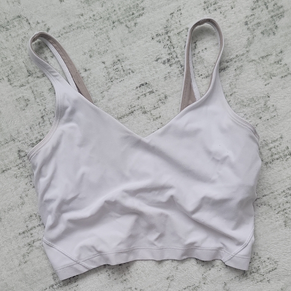 lululemon athletica Other - Lululemon Athletica White V-Neck Sports Bra